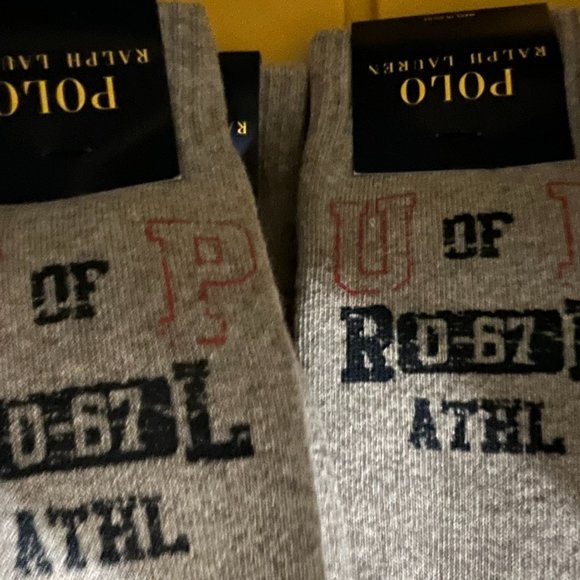 POLO RALPH LAUREN Men's U of P Crew Socks - Picture 2 of 3